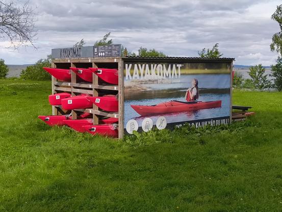 Ein Kayakomat.